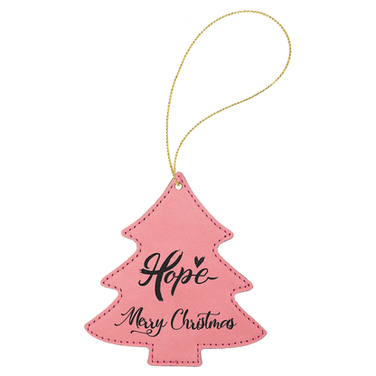 Leatherette Ornament with String - Custom JDS