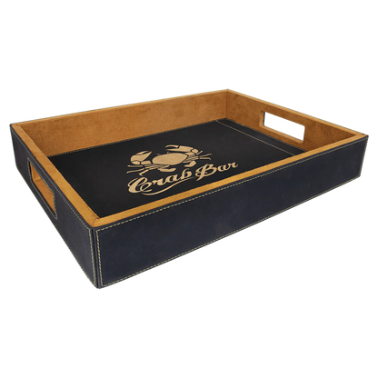Leatherette Serving Tray - Custom JDS