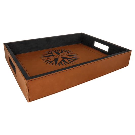Leatherette Serving Tray - Custom JDS