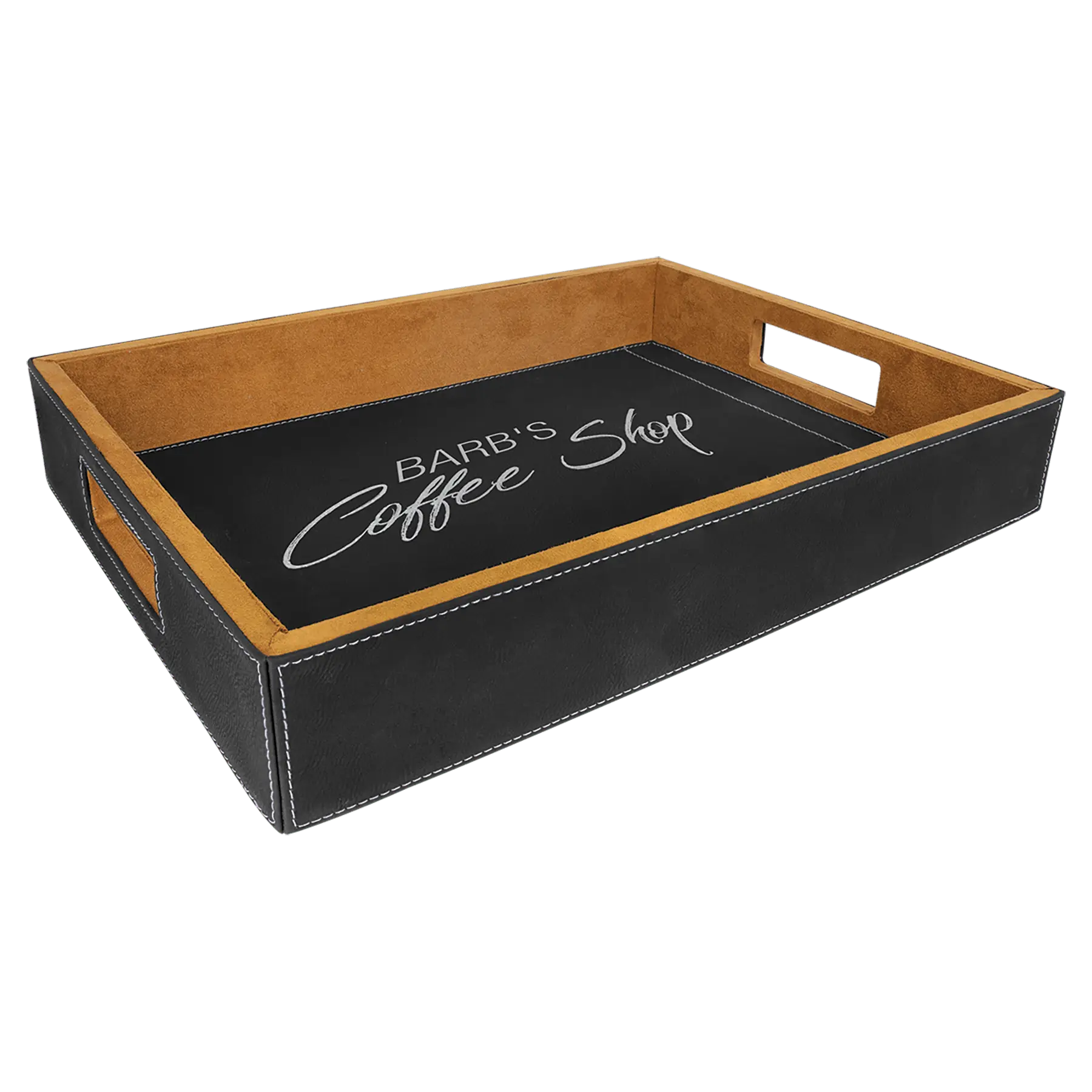 Leatherette Serving Tray - Custom JDS