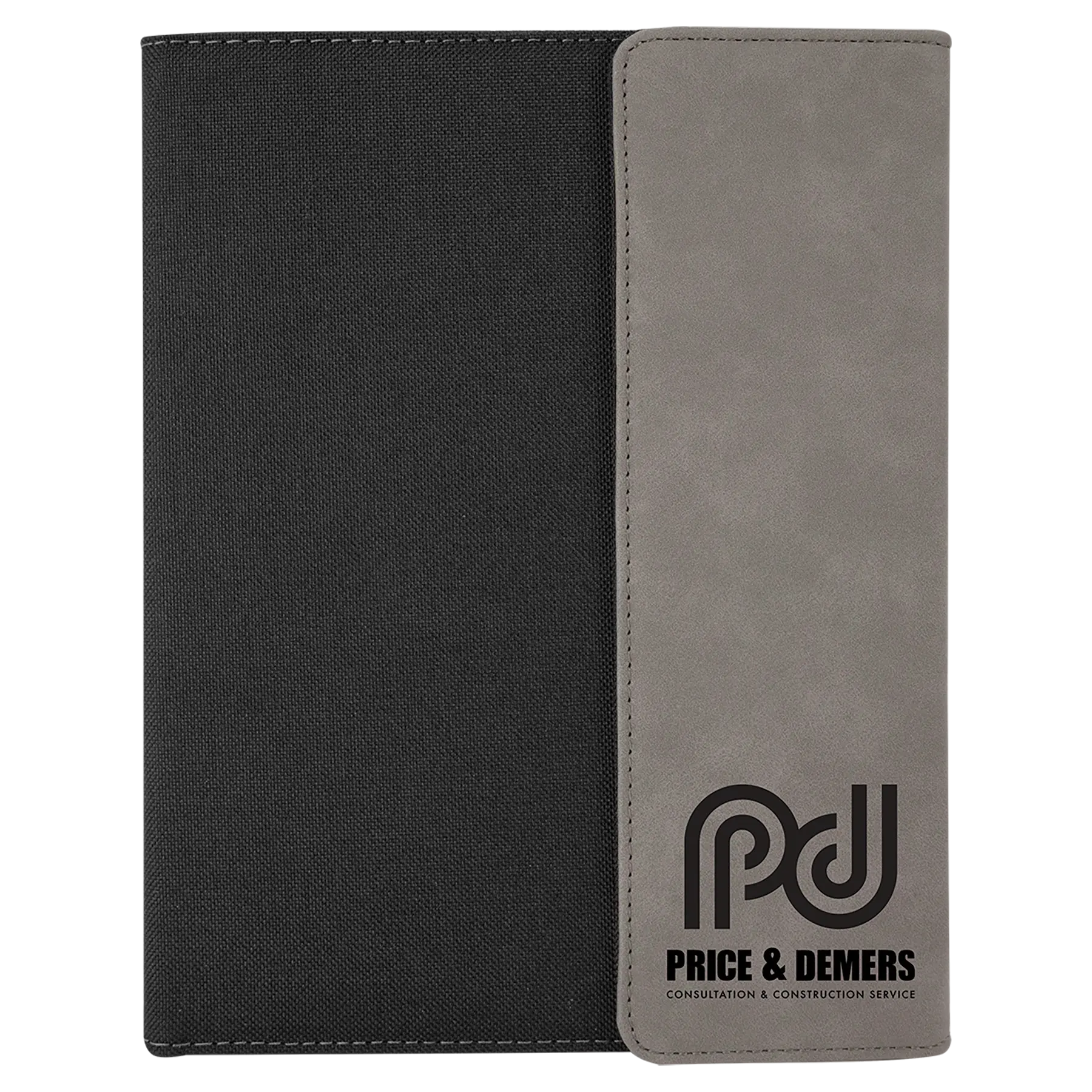 Leatherette Portfolio with Notepad - Custom JDS