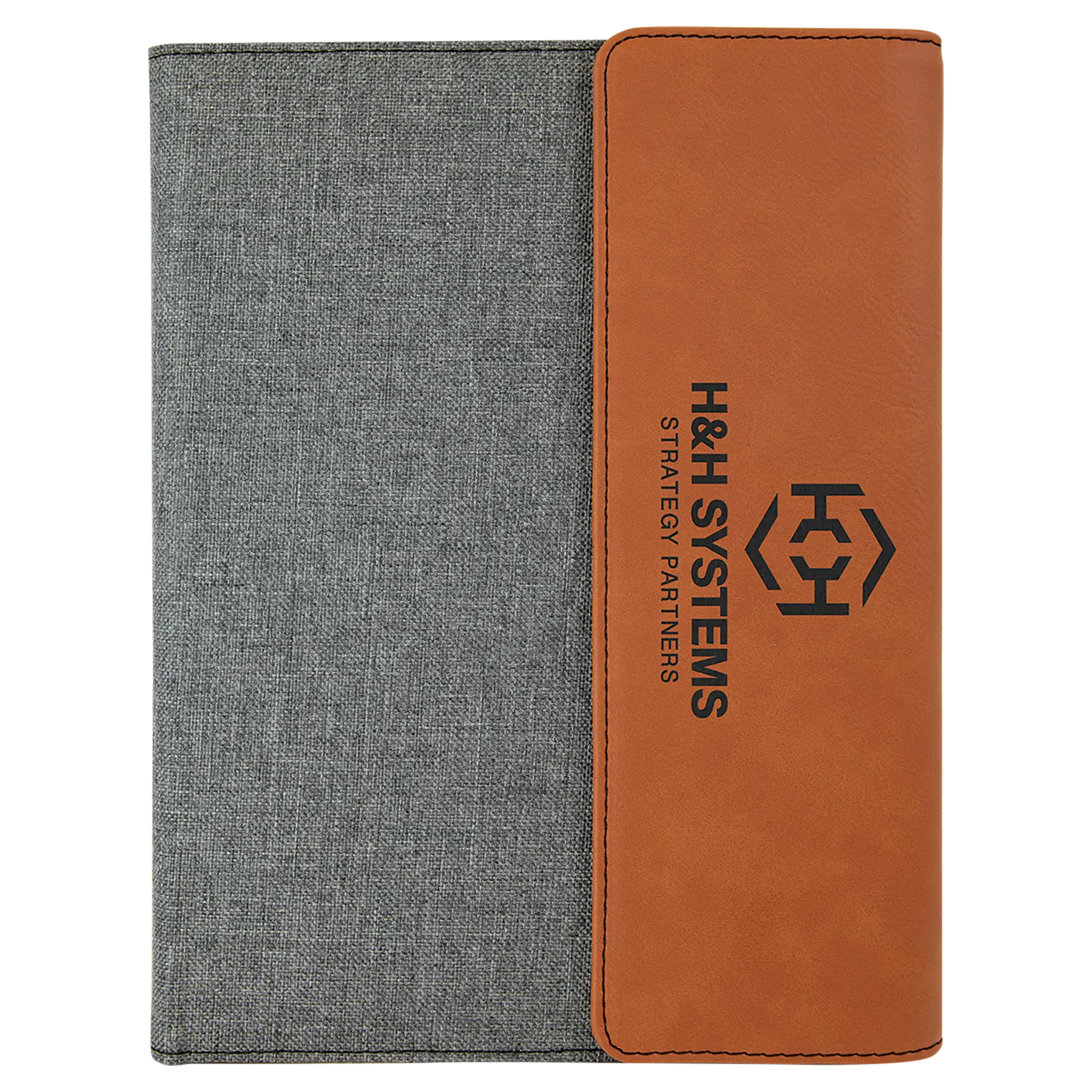 Leatherette Portfolio with Notepad - Custom JDS