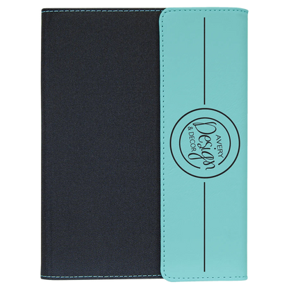 Leatherette Portfolio with Notepad - Custom JDS