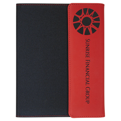 Leatherette Portfolio with Notepad - Custom JDS