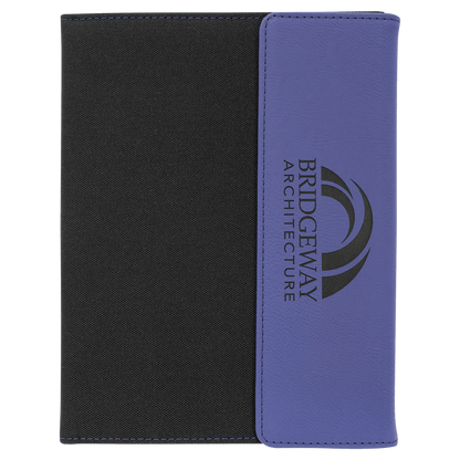 Leatherette Portfolio with Notepad - Custom JDS