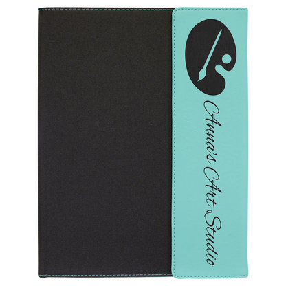 Leatherette Portfolio with Notepad - Custom JDS