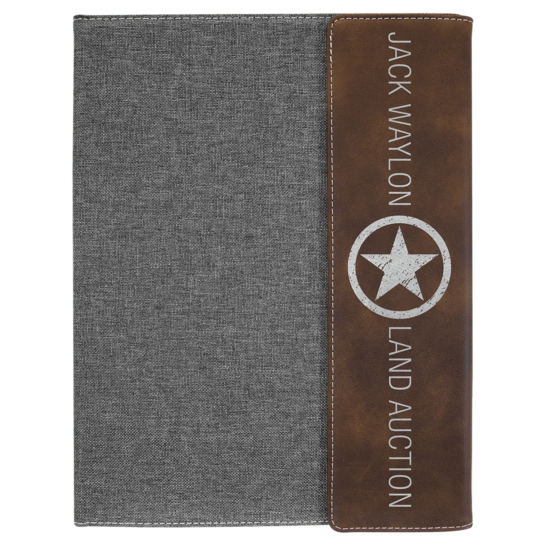 Leatherette Portfolio with Notepad - Custom JDS