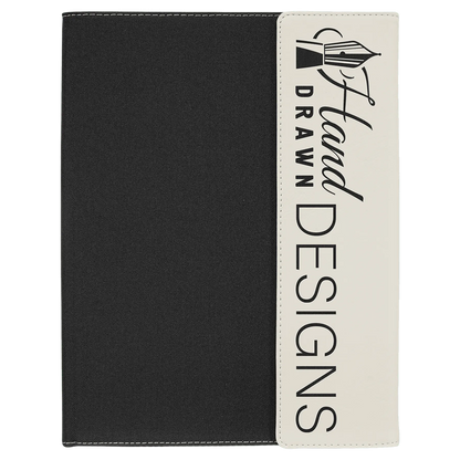 Leatherette Portfolio with Notepad - Custom JDS