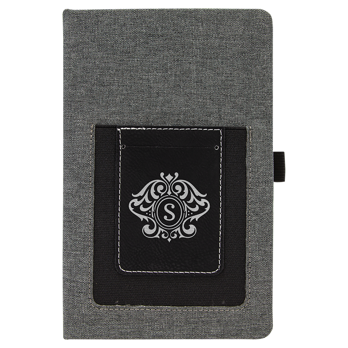 Leatherette Journal with Cell/Card Slot  - Custom