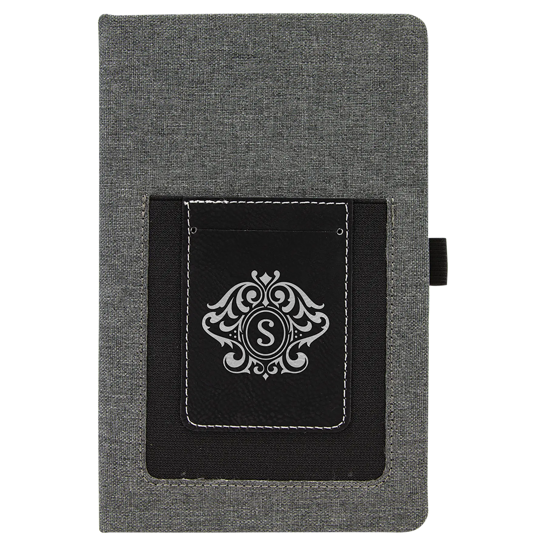 Leatherette Journal with Cell/Card Slot  - Custom JDS