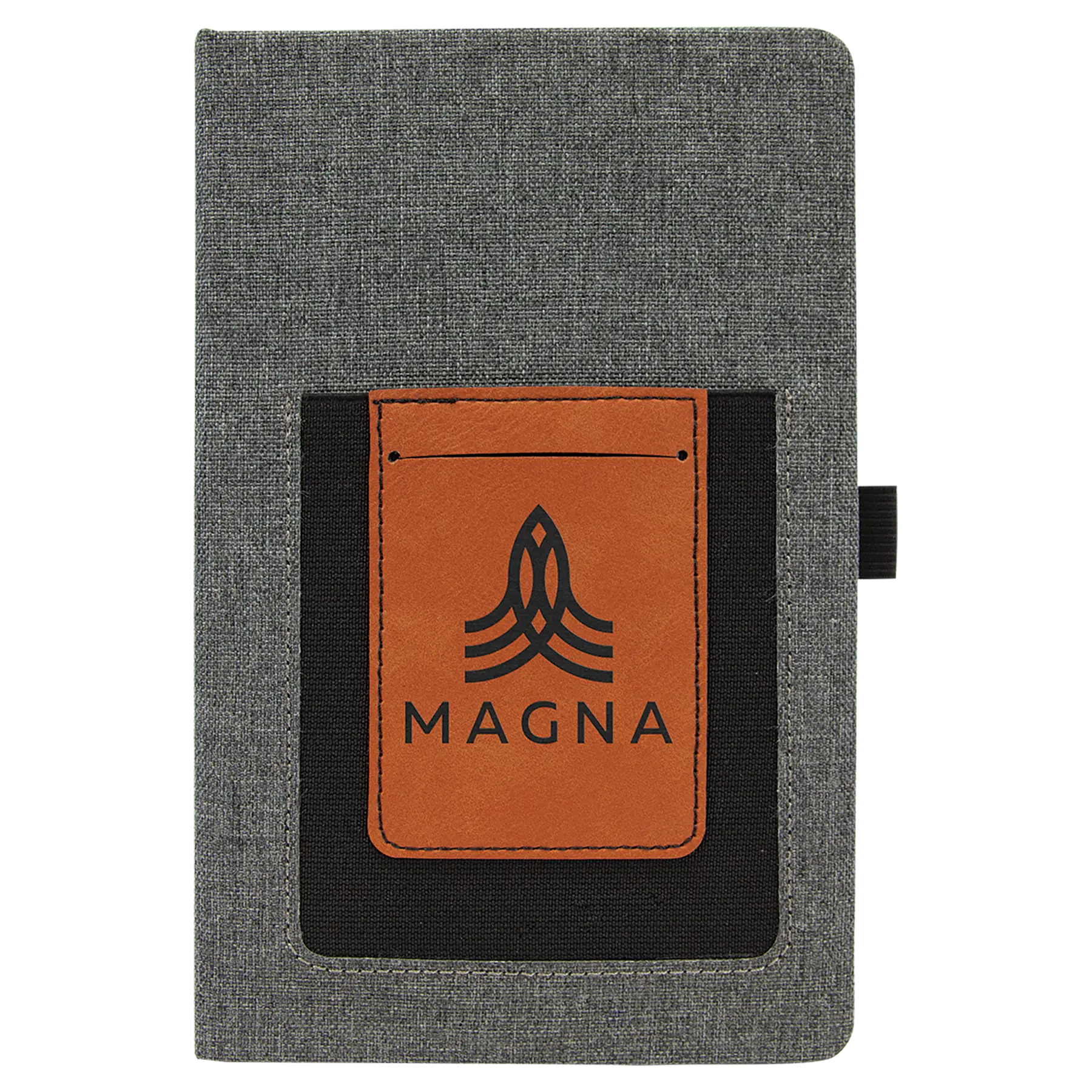 Leatherette Journal with Cell/Card Slot  - Custom JDS