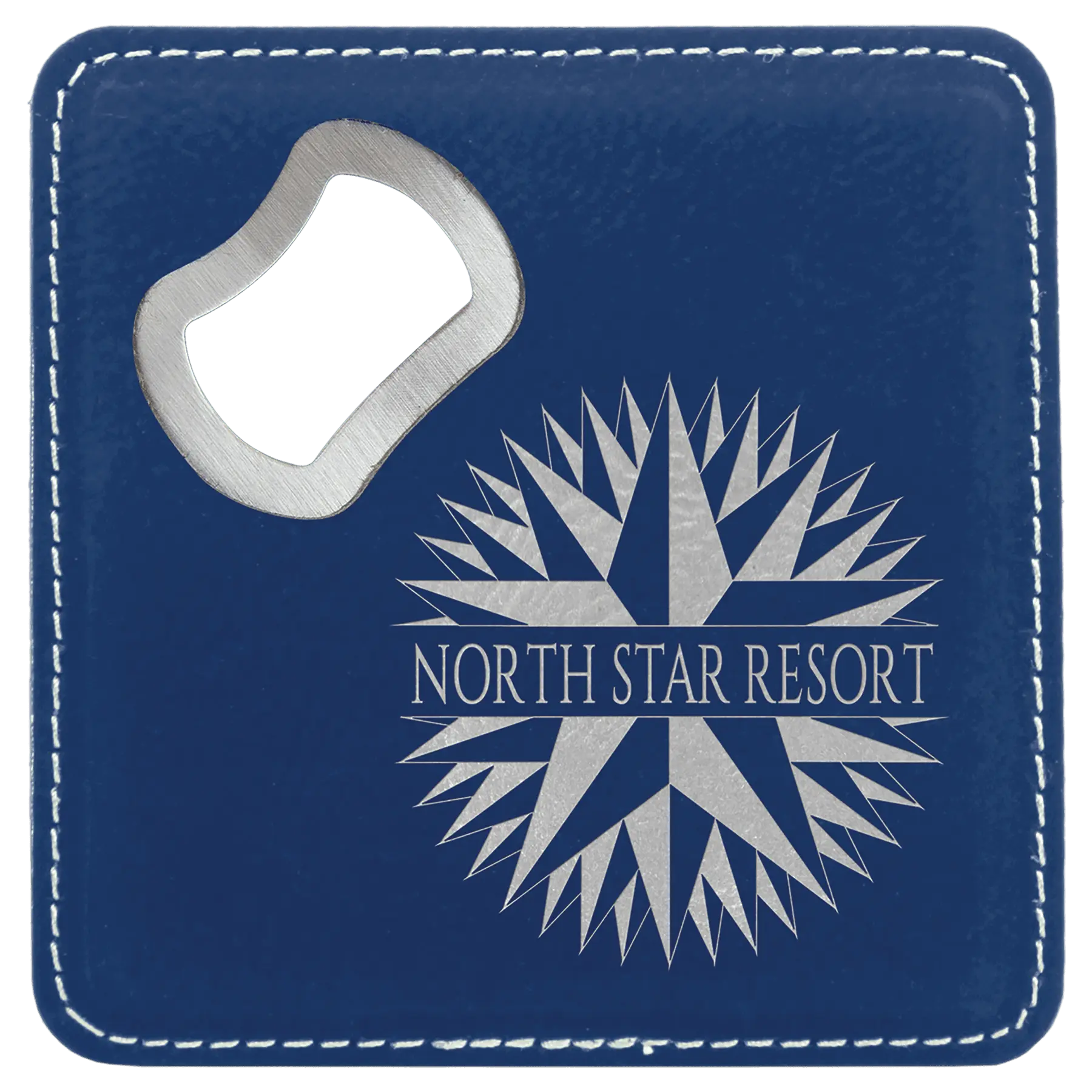 4" Square Coaster with Built-in Bottle Opener JDS