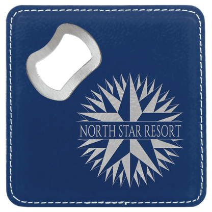 4" Square Coaster with Built-in Bottle Opener JDS
