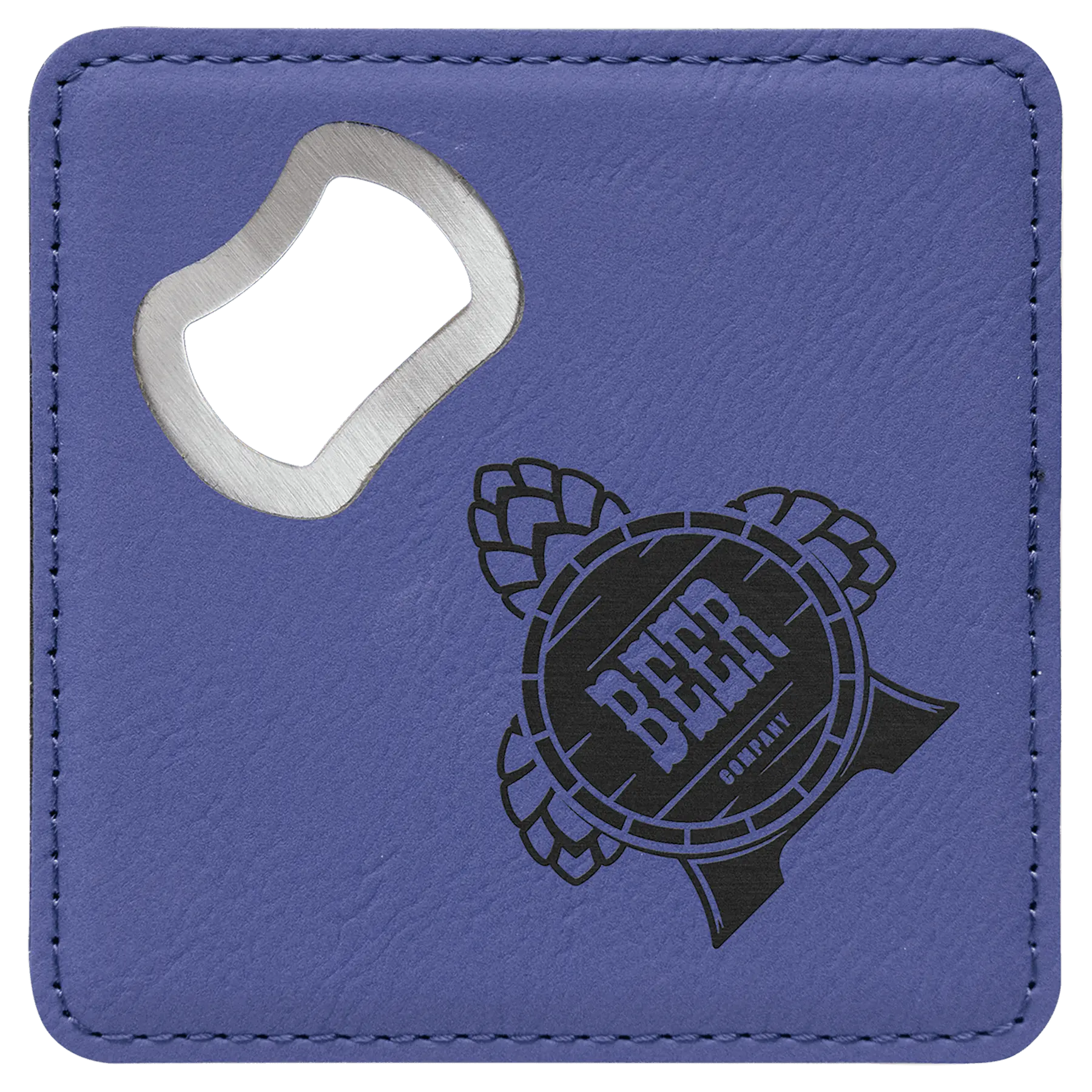 4" Square Coaster with Built-in Bottle Opener JDS