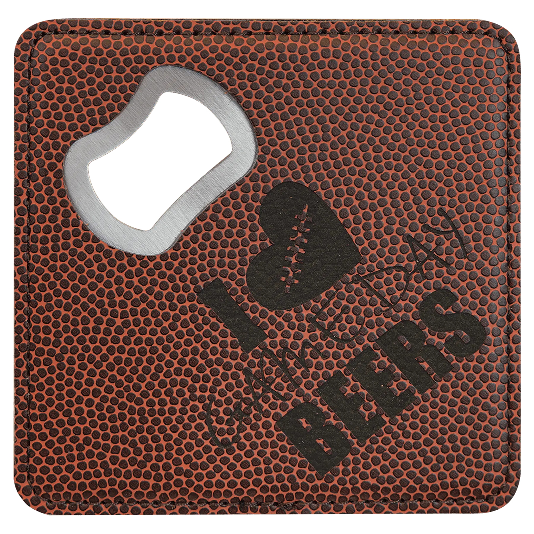 4" Square Coaster with Built-in Bottle Opener JDS