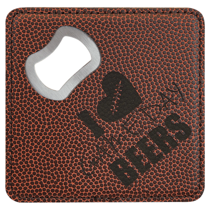 4" Square Coaster with Built-in Bottle Opener JDS
