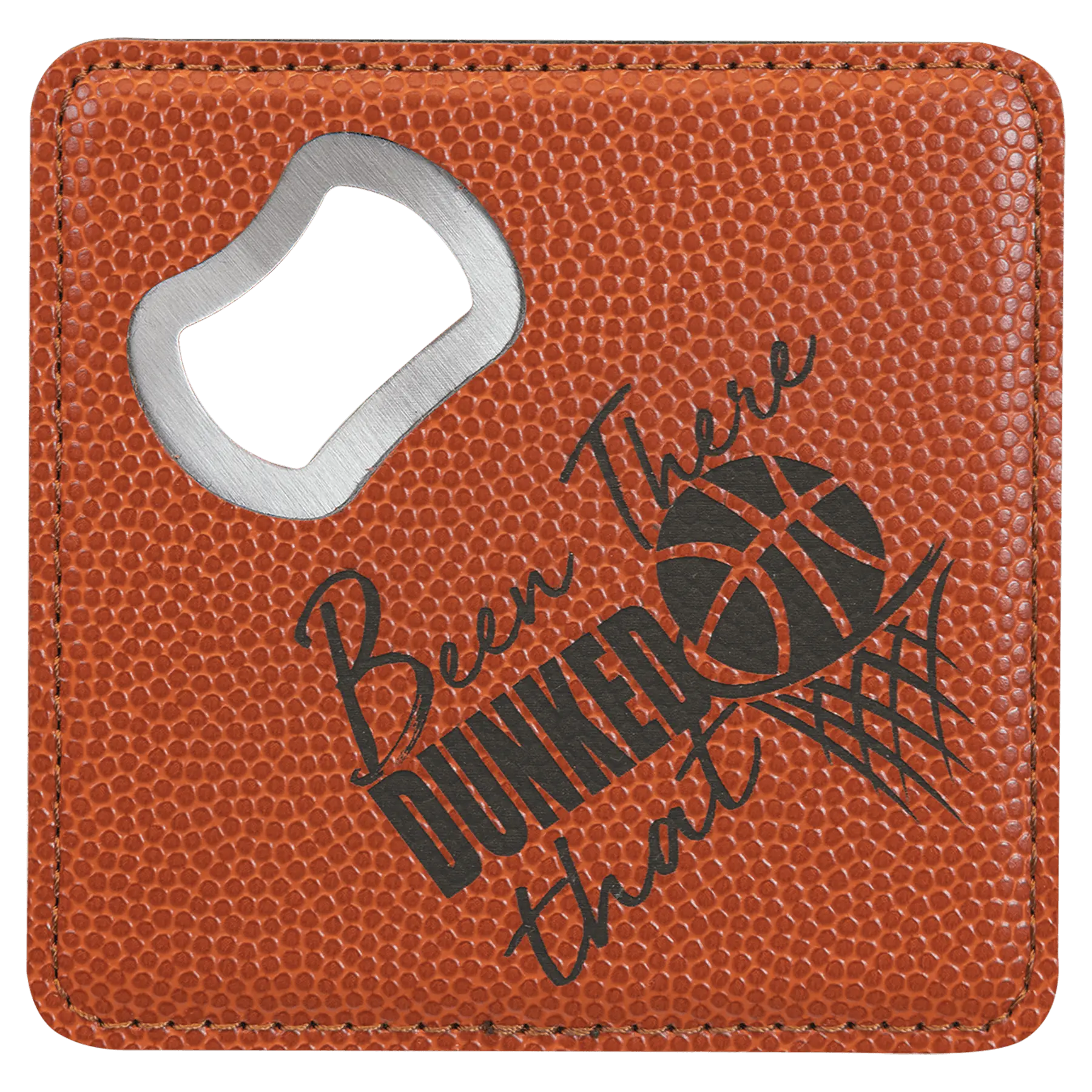 4" Square Coaster with Built-in Bottle Opener JDS