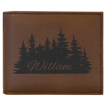 Leatherette Bifold Wallet - Custom JDS