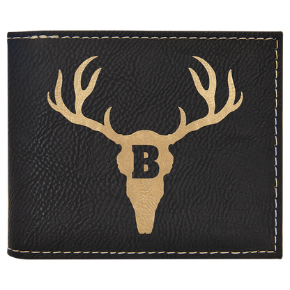 Leatherette Bifold Wallet - Custom JDS