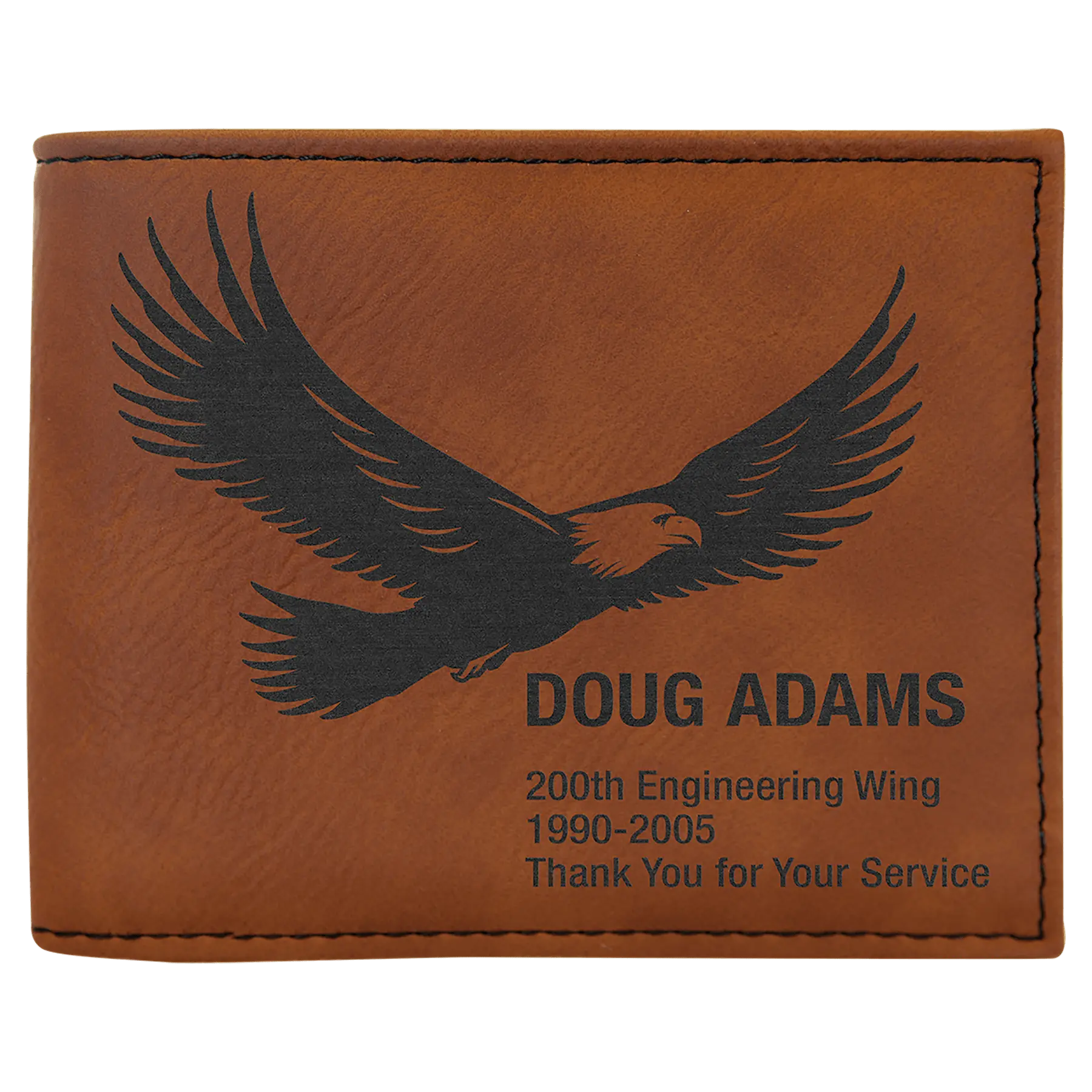 Leatherette Bifold Wallet - Custom JDS