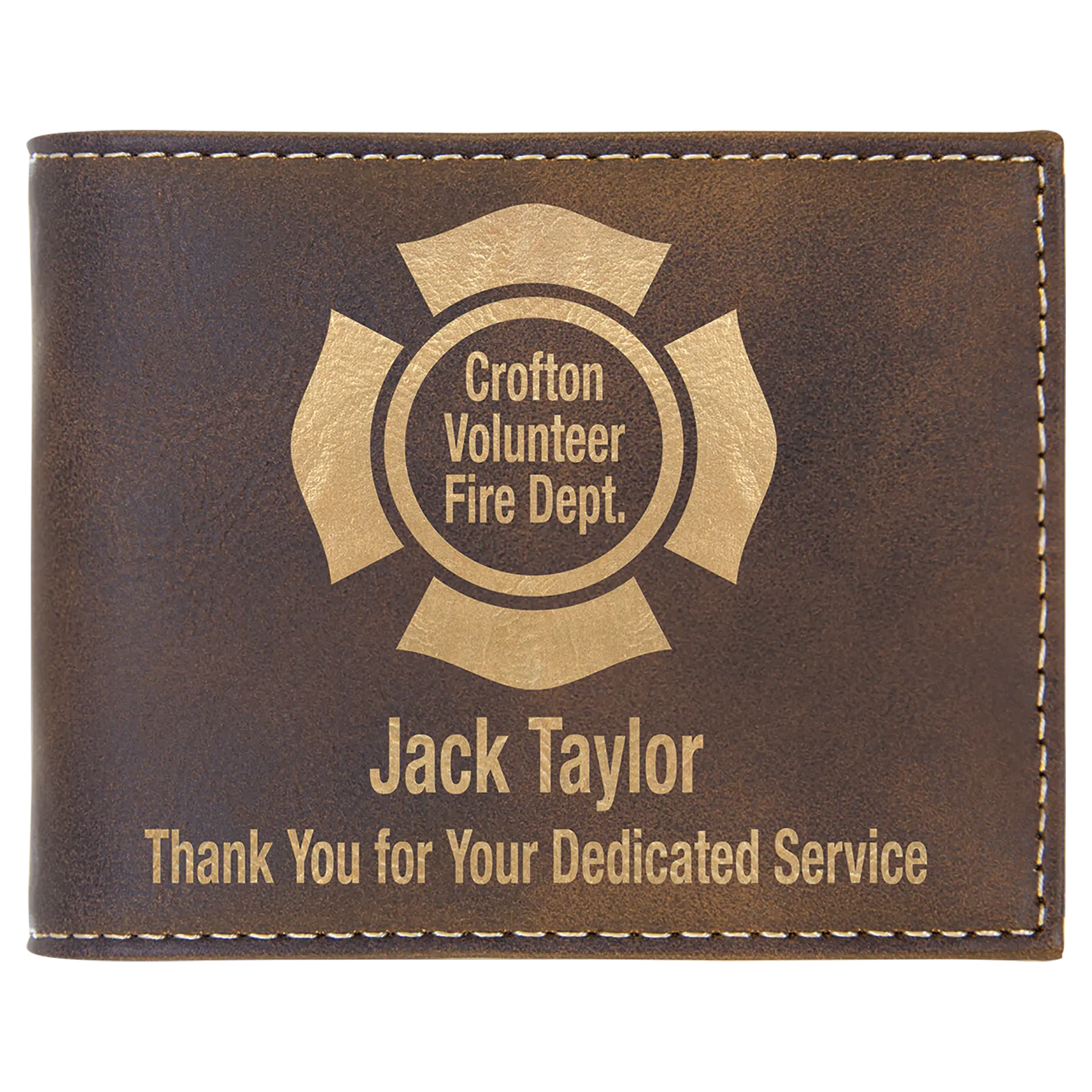 Leatherette Bifold Wallet - Custom JDS