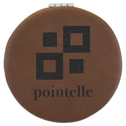 Leatherette Compact Mirror JDS