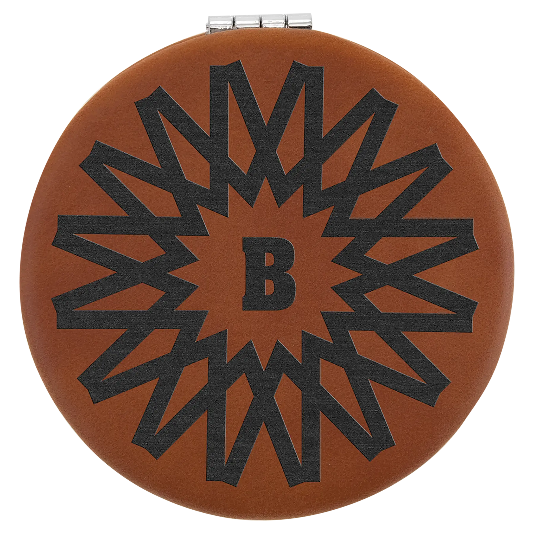 Leatherette Compact Mirror JDS