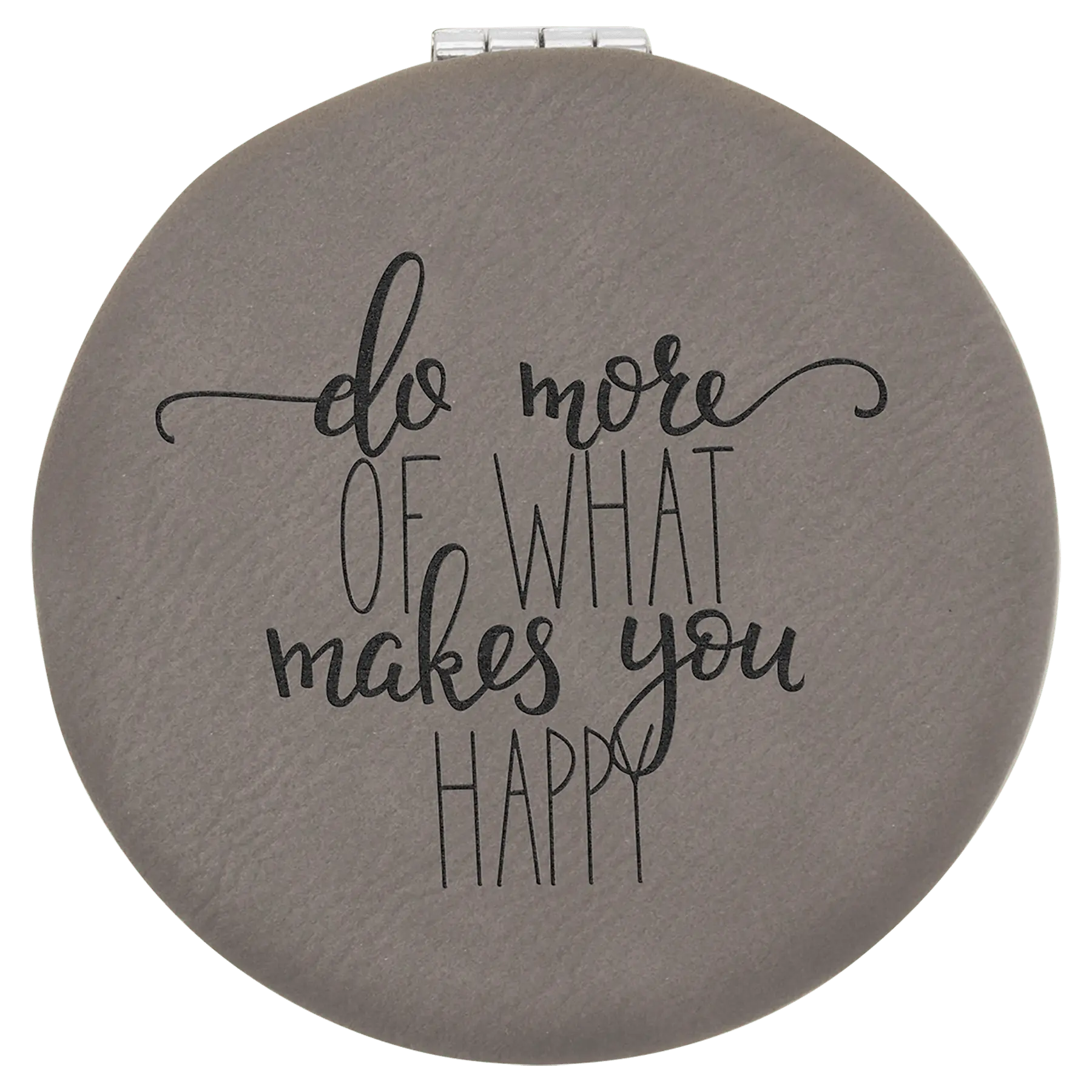 Leatherette Compact Mirror JDS