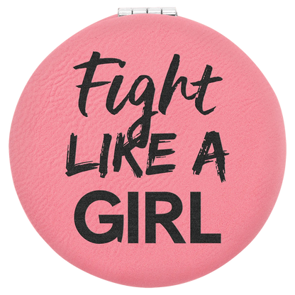 Leatherette Compact Mirror JDS