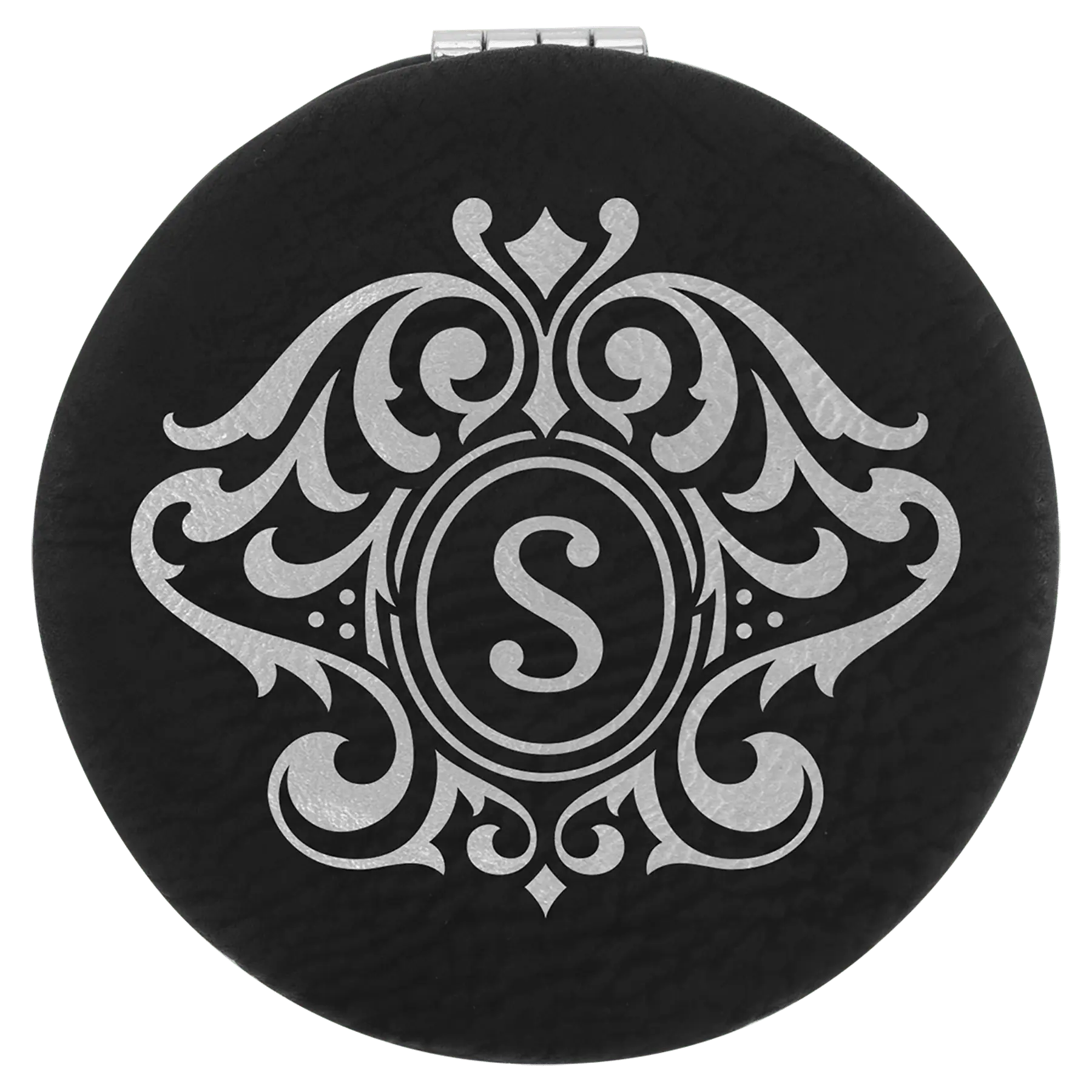 Leatherette Compact Mirror JDS