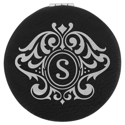 Leatherette Compact Mirror JDS