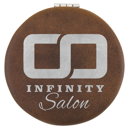 Leatherette Compact Mirror JDS