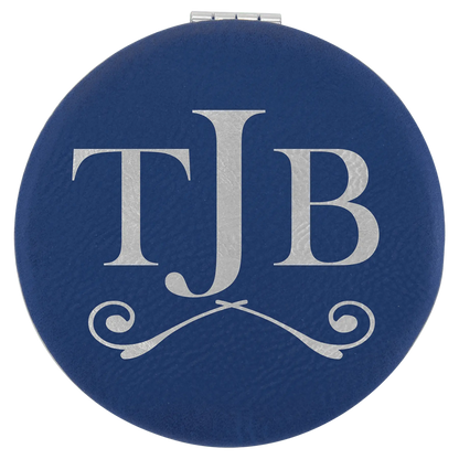 Leatherette Compact Mirror JDS