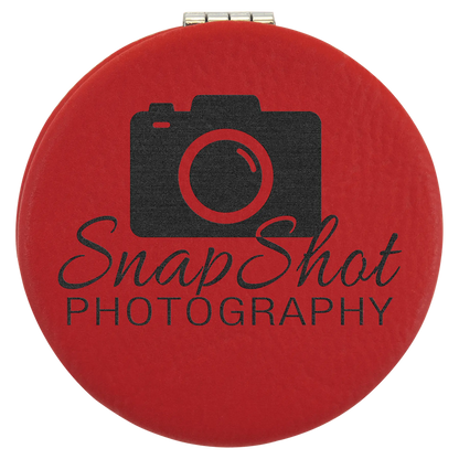 Leatherette Compact Mirror JDS