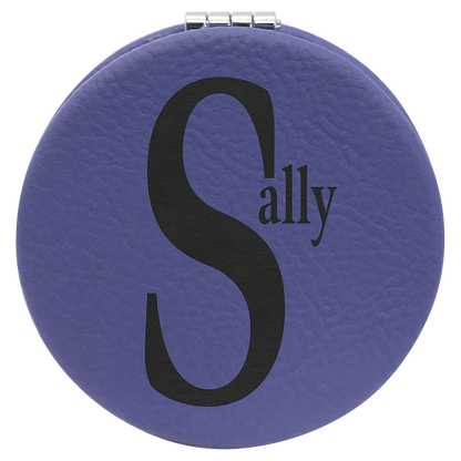 Leatherette Compact Mirror JDS