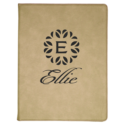 Leatherette Portfolio with Notepad - Custom JDS