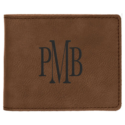 Leatherette Bifold Wallet - Custom JDS