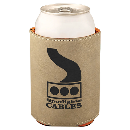 Leatherette Beverage Holder - 3 3/4" - Custom JDS