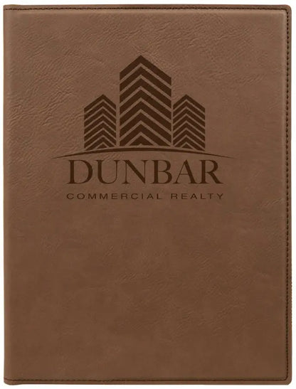 Leatherette Portfolio with Notepad - Custom JDS
