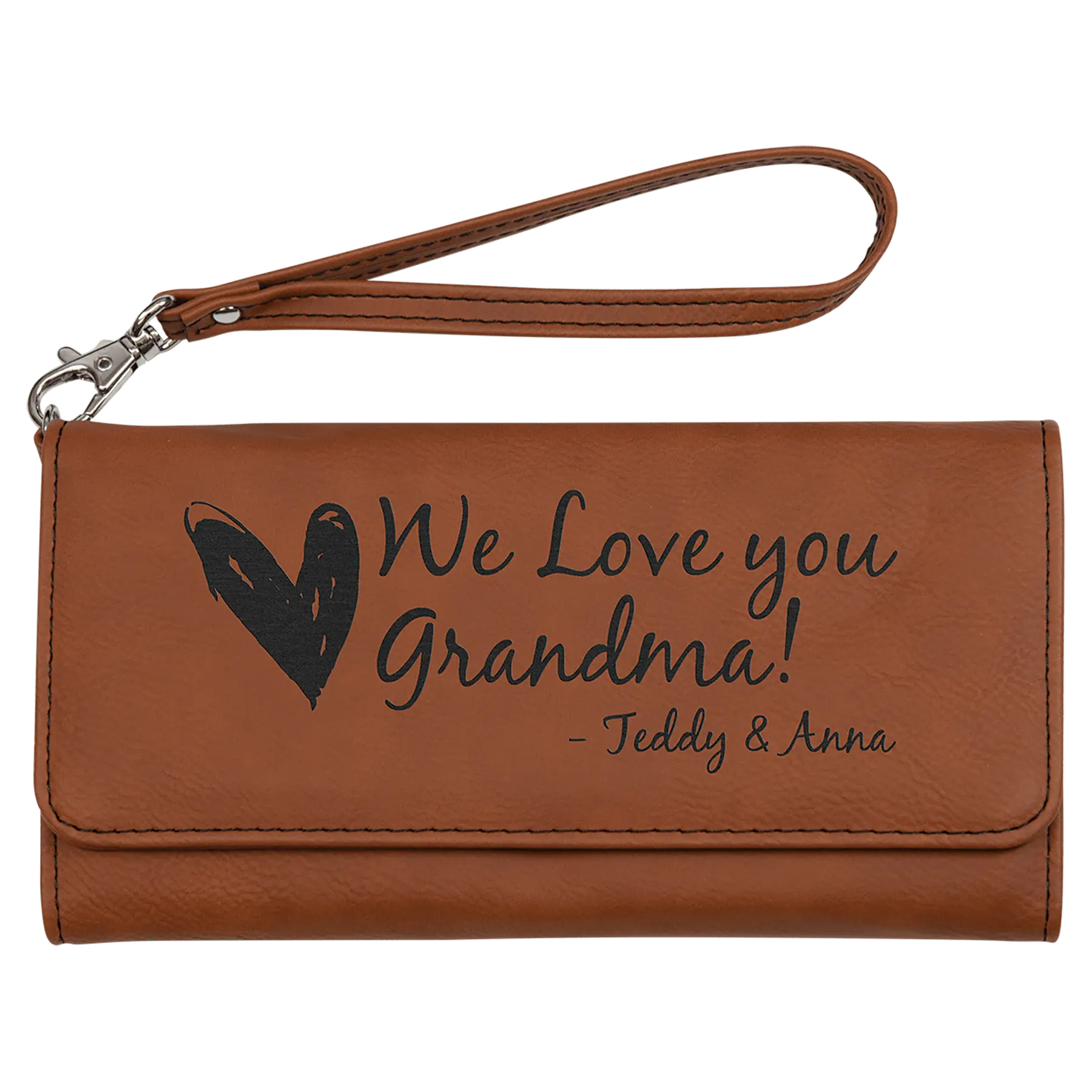 Wallet with Strap - Custom Leatherette JDS