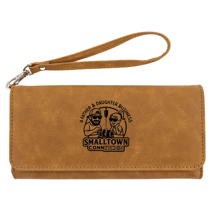 Custom Wallet with Strap - Etched Leatherette | NEW Creekside Series