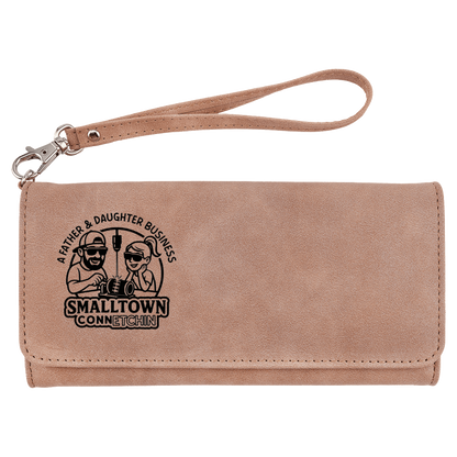 Custom Wallet with Strap - Etched Leatherette | NEW Creekside Series