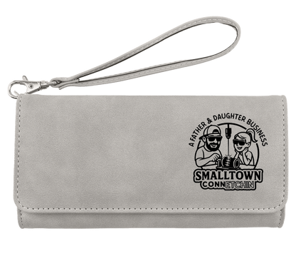 Custom Wallet with Strap - Etched Leatherette | NEW Creekside Series