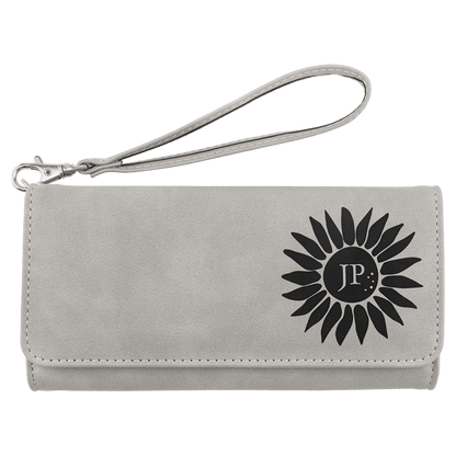 Custom Wallet with Strap - Etched Leatherette | NEW – Creekside Series Option