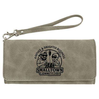 Custom Wallet with Strap - Etched Leatherette | NEW Creekside Series