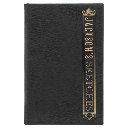 Leatherette Sketch Book - Custom JDS