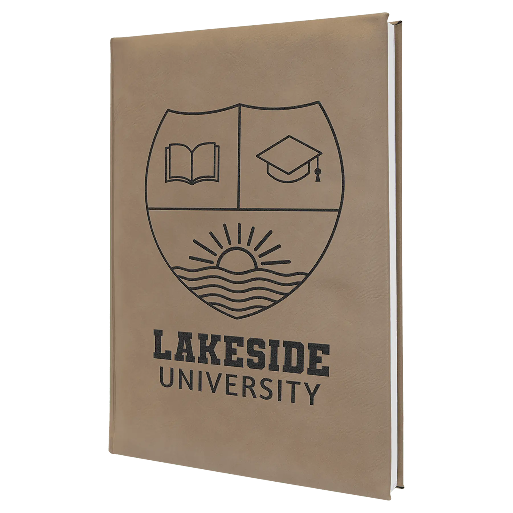 Leatherette Journal/Notepad - Custom JDS