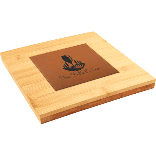 Bamboo Trivet with Recessed Area for 4 1/4" Tiles - 7 1/4" x 7 1/4"