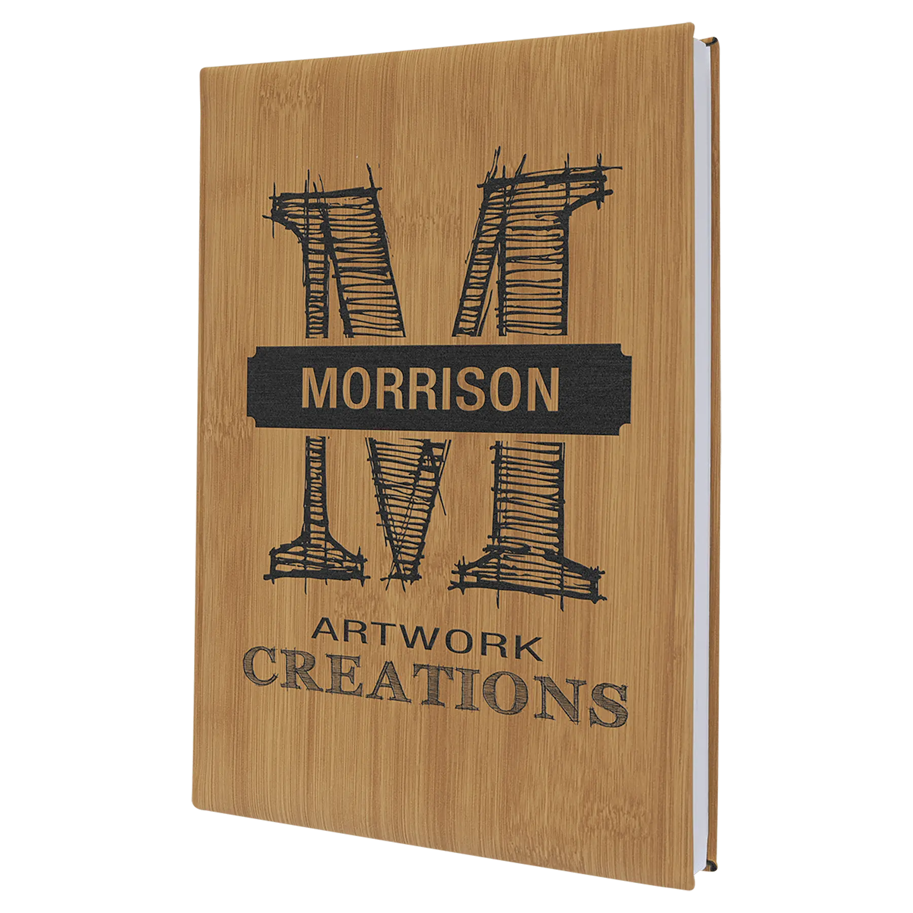 Leatherette Journal/Notepad - Custom JDS