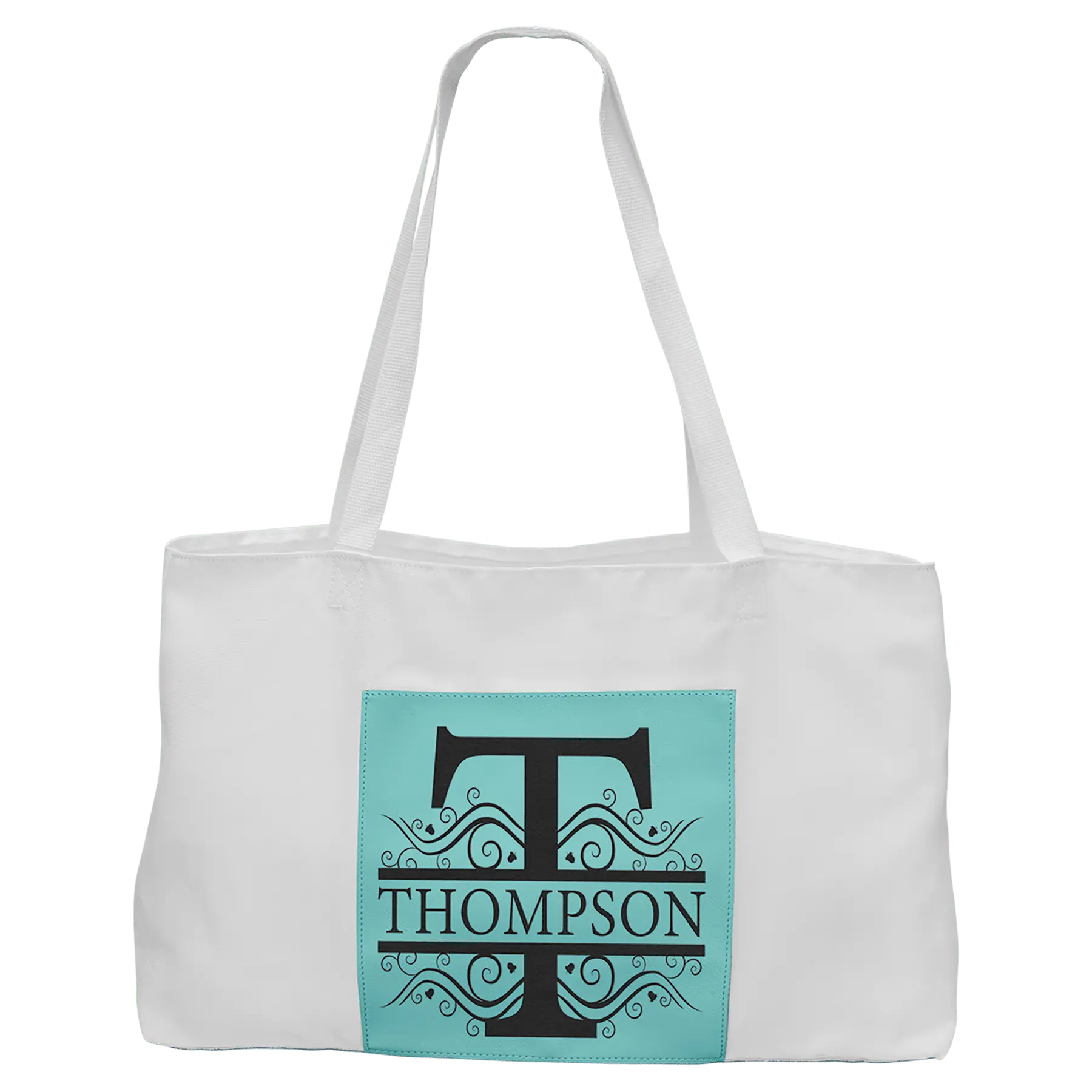 White Handbag with 5"-inch Customizable Leatherette Gusset JDS